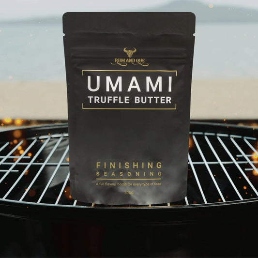 RUM AND QUE: Umami Truffle Butter Finishing Seasoning – 100g