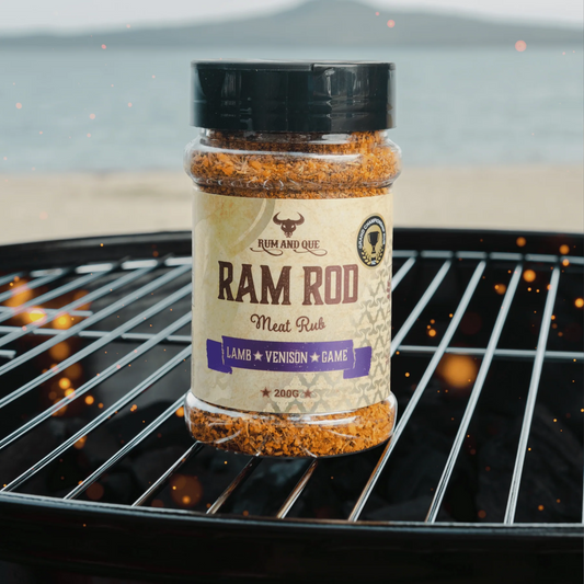 RUM AND QUE: Ram Rod Game Rub – 200g