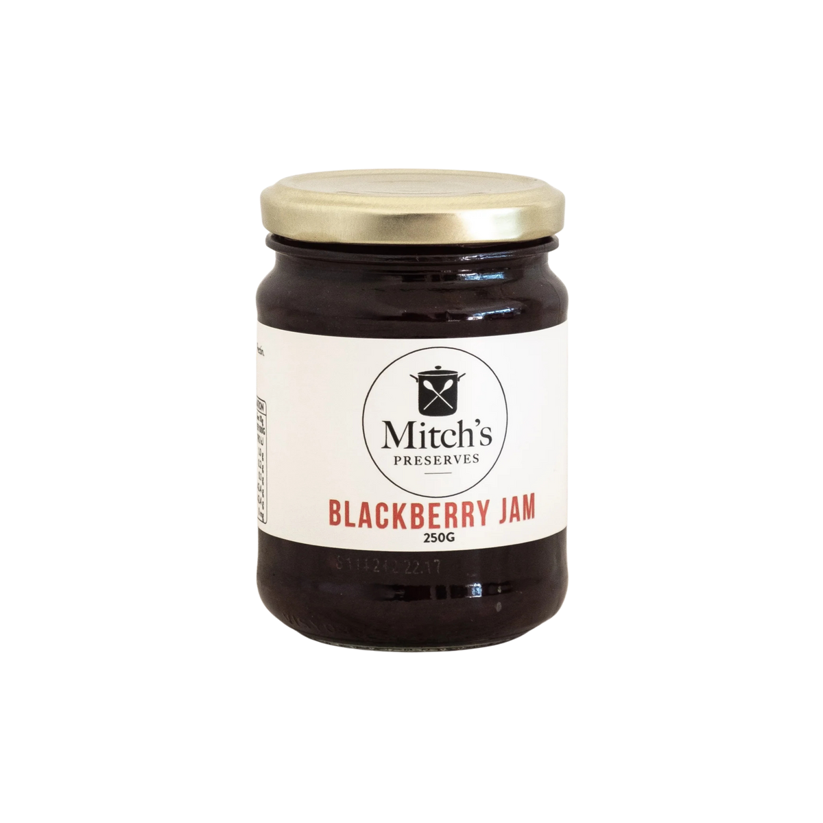 Mitch's Preserves Blackberry Jam 250g jar