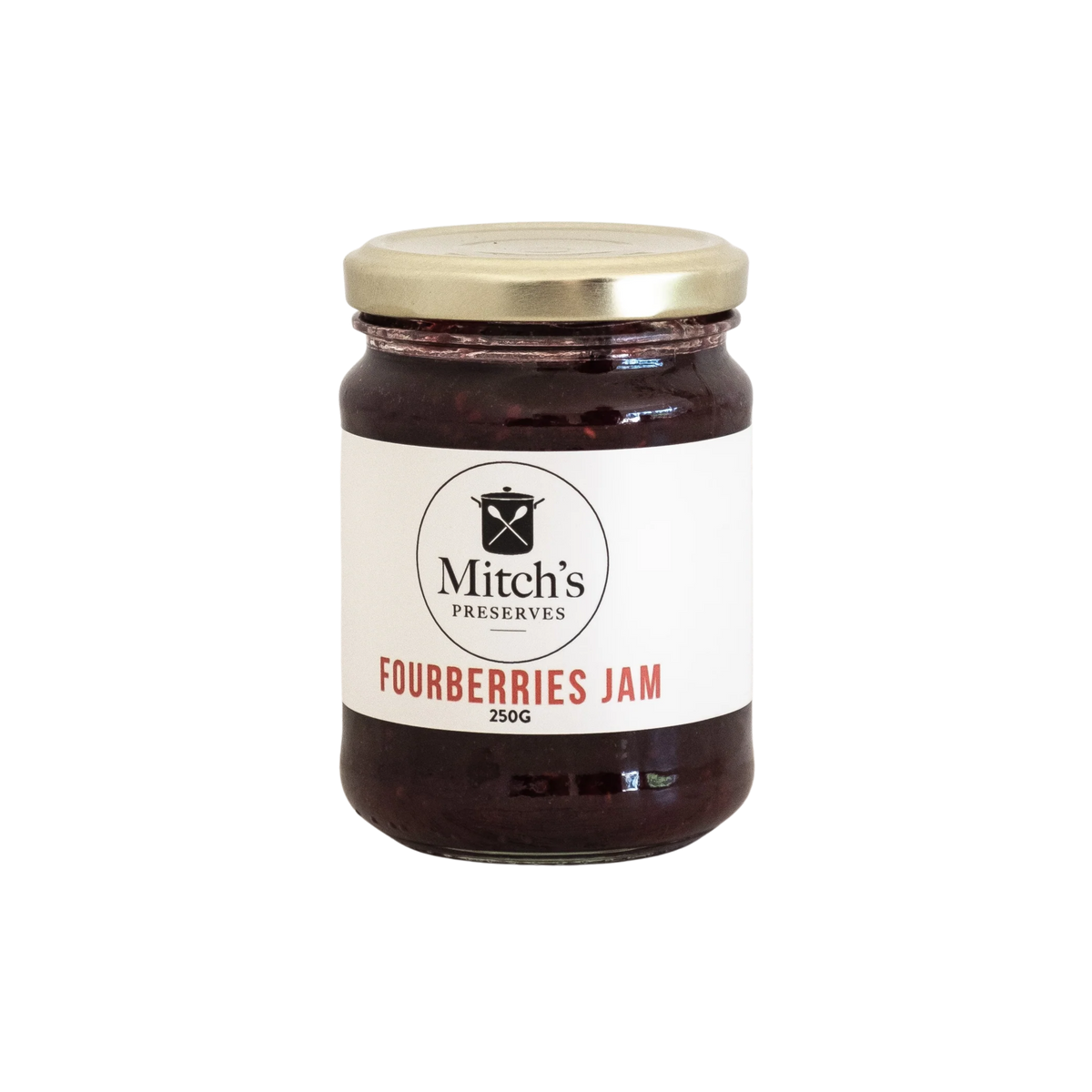 Mitch's Preserves Fourberries Jam 250g jar