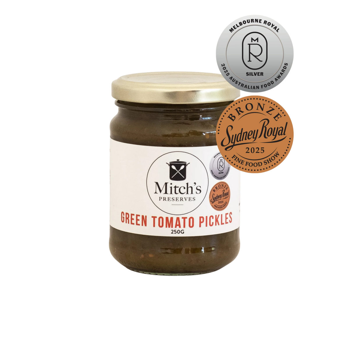 Mitch's Preserves Green Tomato Pickle 250g jar