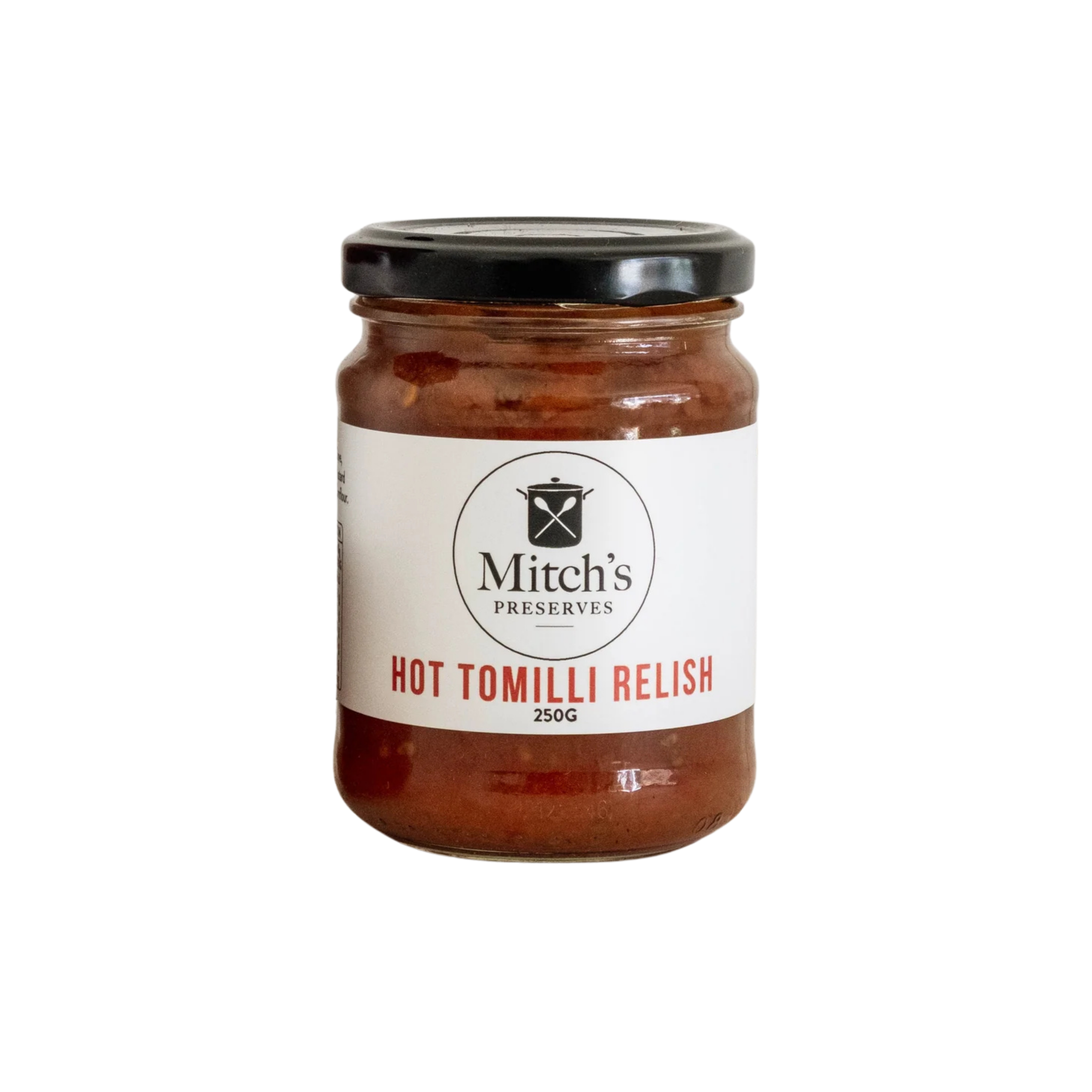 Mitch's Preserves Hot Tomilli Relish 250g jar