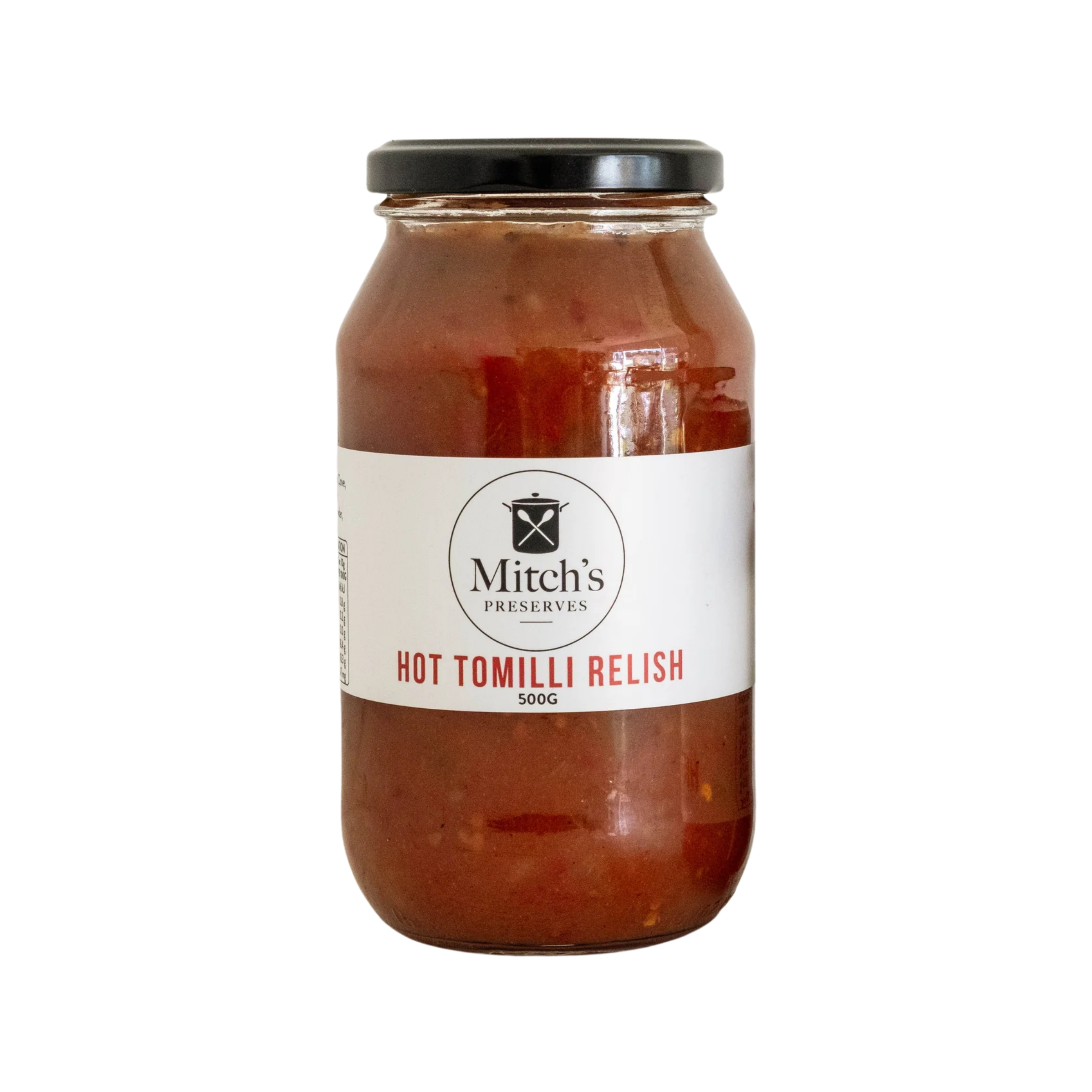 Mitch's Preserves Hot Tomilli Relish 500g jar