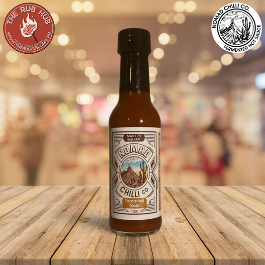 NOMAD CHILLI CO: Tamarind Gold Hot Sauce- 150ml