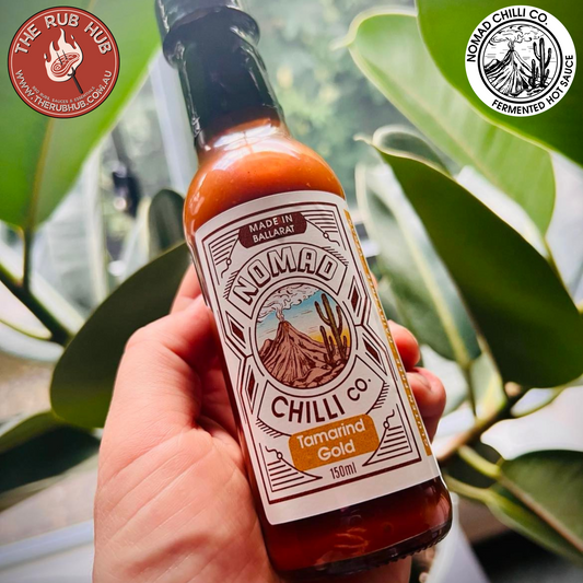 NOMAD CHILLI CO: Tamarind Gold Hot Sauce- 150ml