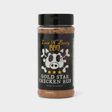 Loot N Booty BBQ Gold Star Chicken Rub 369g jar - front