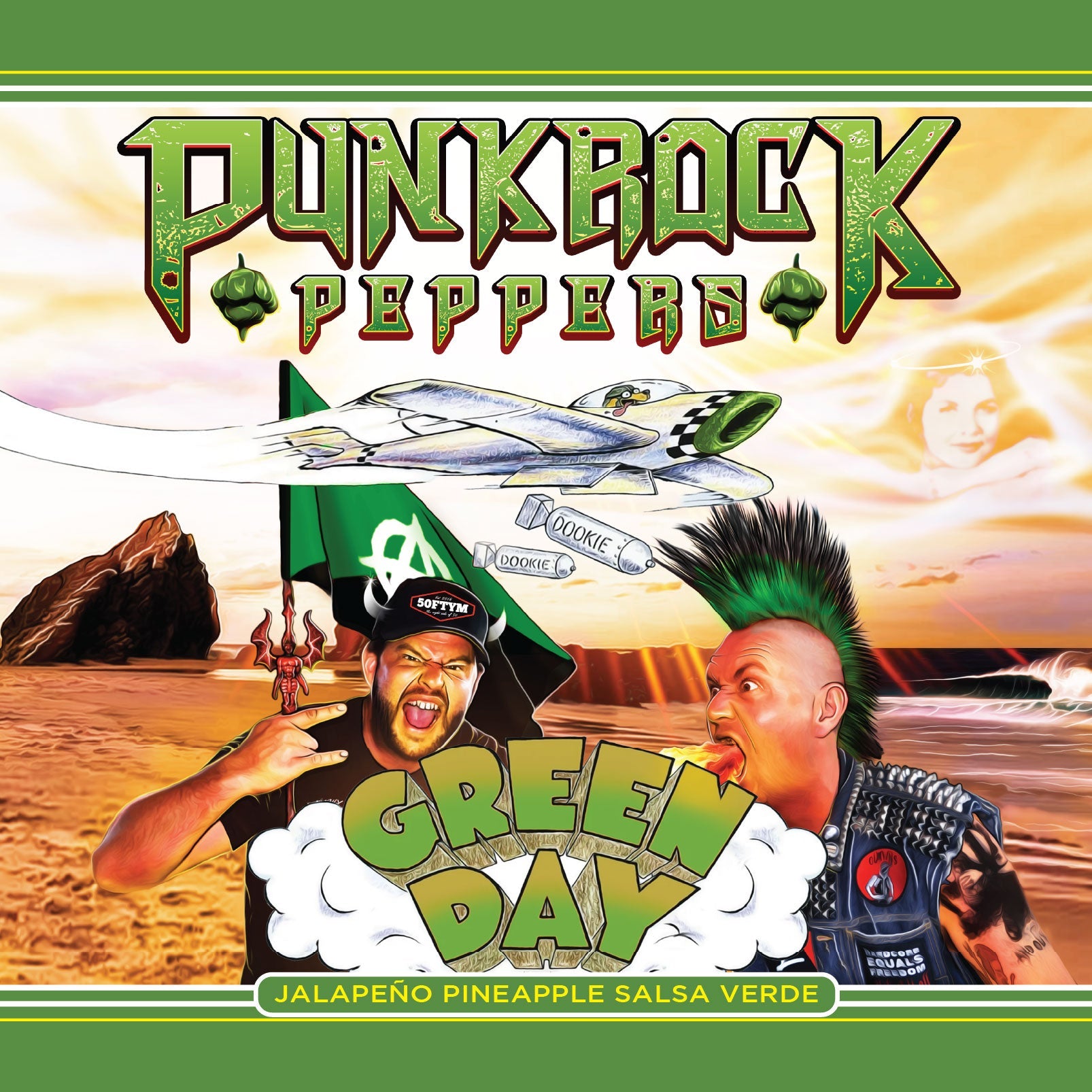 Heavenly Hell Punk Rock Peppers Green Day