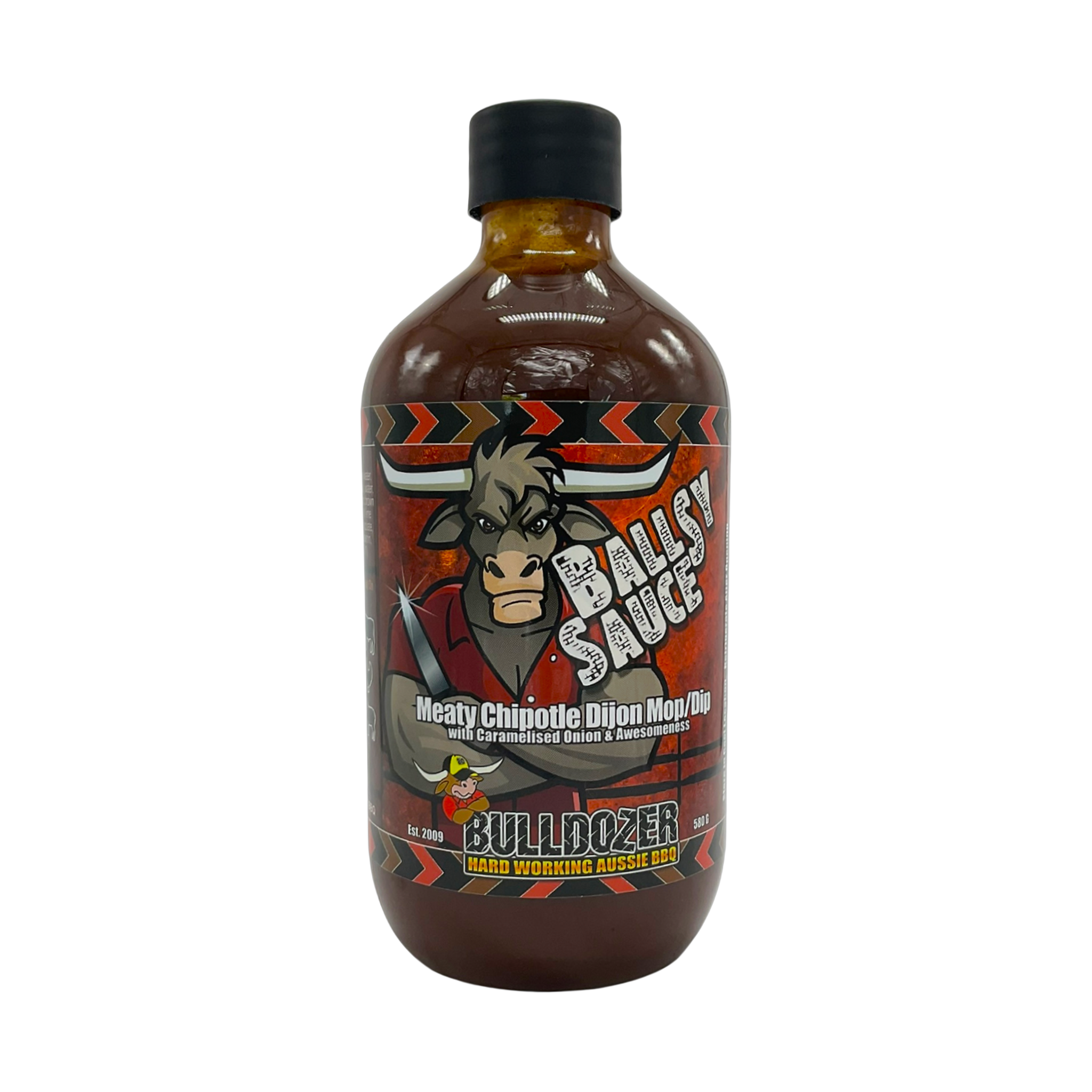 Bulldozer BBQ Ballsy BBQ Sauce front