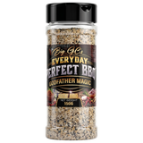 Big GC's Godfather Magic all-purpose rub 150g — front of the shaker on transparent background