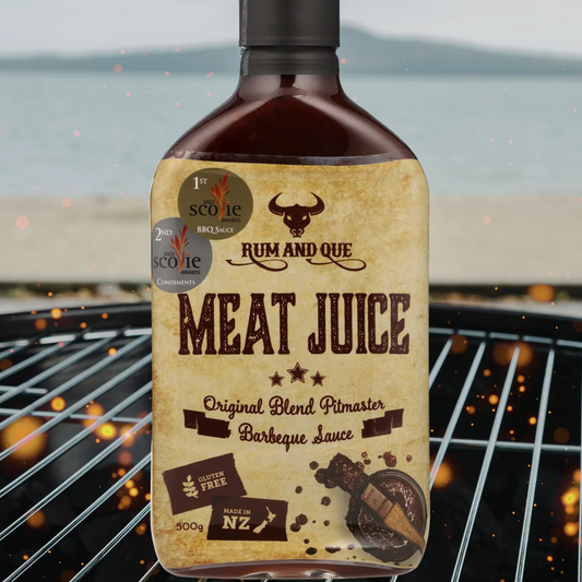 RUM AND QUE: Meat Juice Glaze & BBQ Sauce – 500ml
