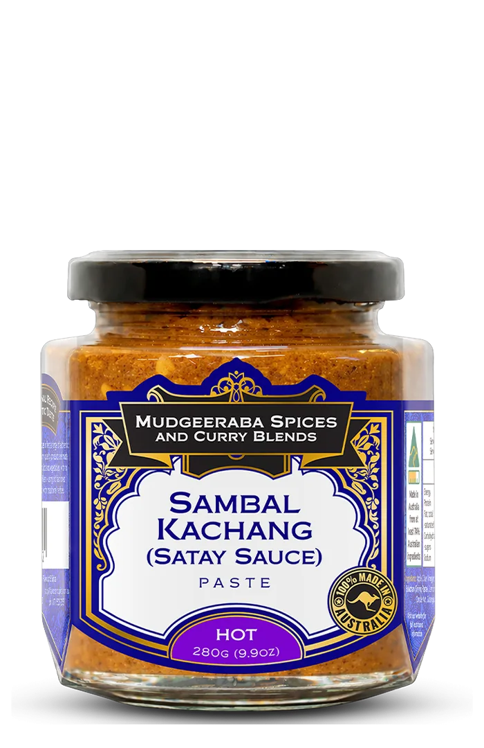 Mudgeeraba Spices Sambal Kachang Satay Sauce Hot 280g jar