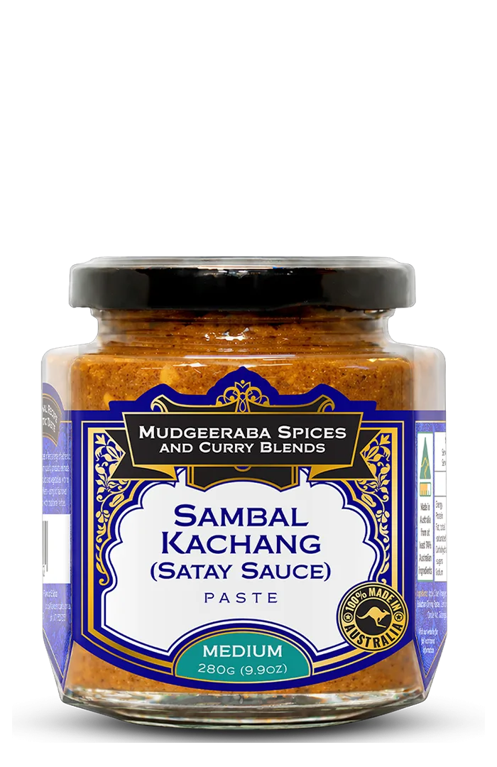 Mudgeeraba Spices Sambal Kachang Satay Sauce Medium 280g jar