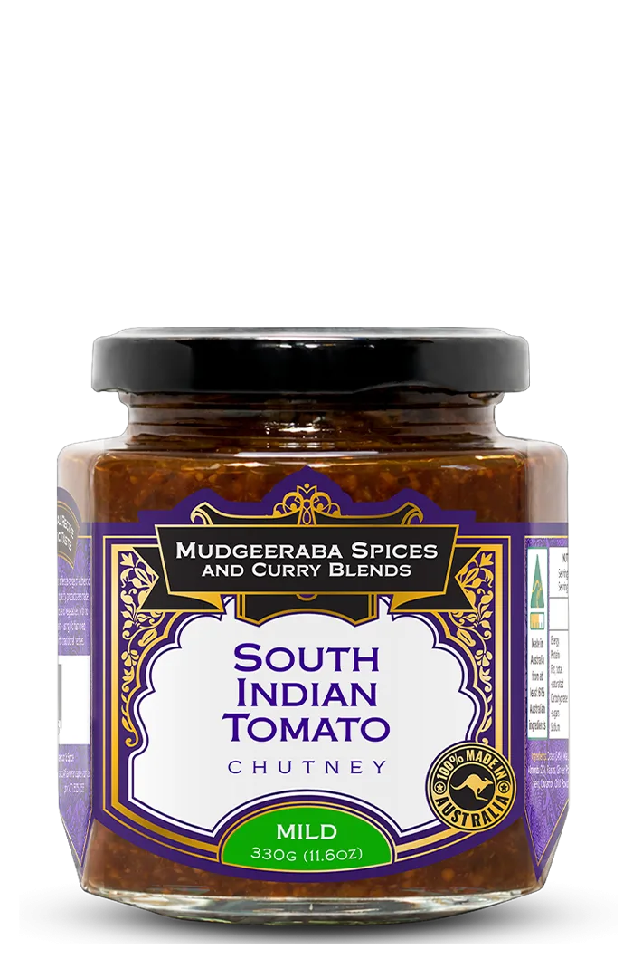 Mudgeeraba Spices South Indian Tomato Chutney Mild 330g jar