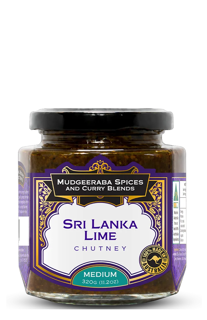 Mudgeeraba Spices Sri Lanka Lime Chutney Medium 320g jar