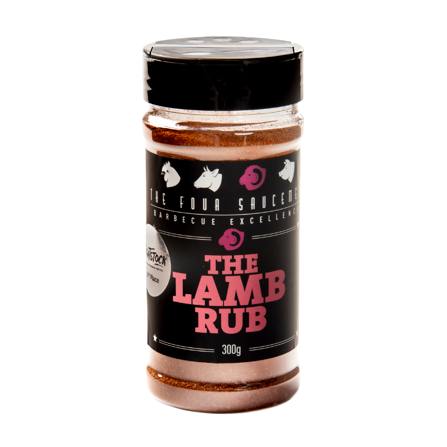 FOUR SAUCEMEN The Lamb Rub 300g front of jar