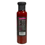 Booma's BBQ Boomtang sweet and tangy BBQ sauce, 250ml bottle rear label