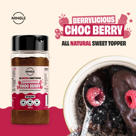 MINGLE SEASONING: Choc Berry Crunch Sweet Rub Topper - 140g