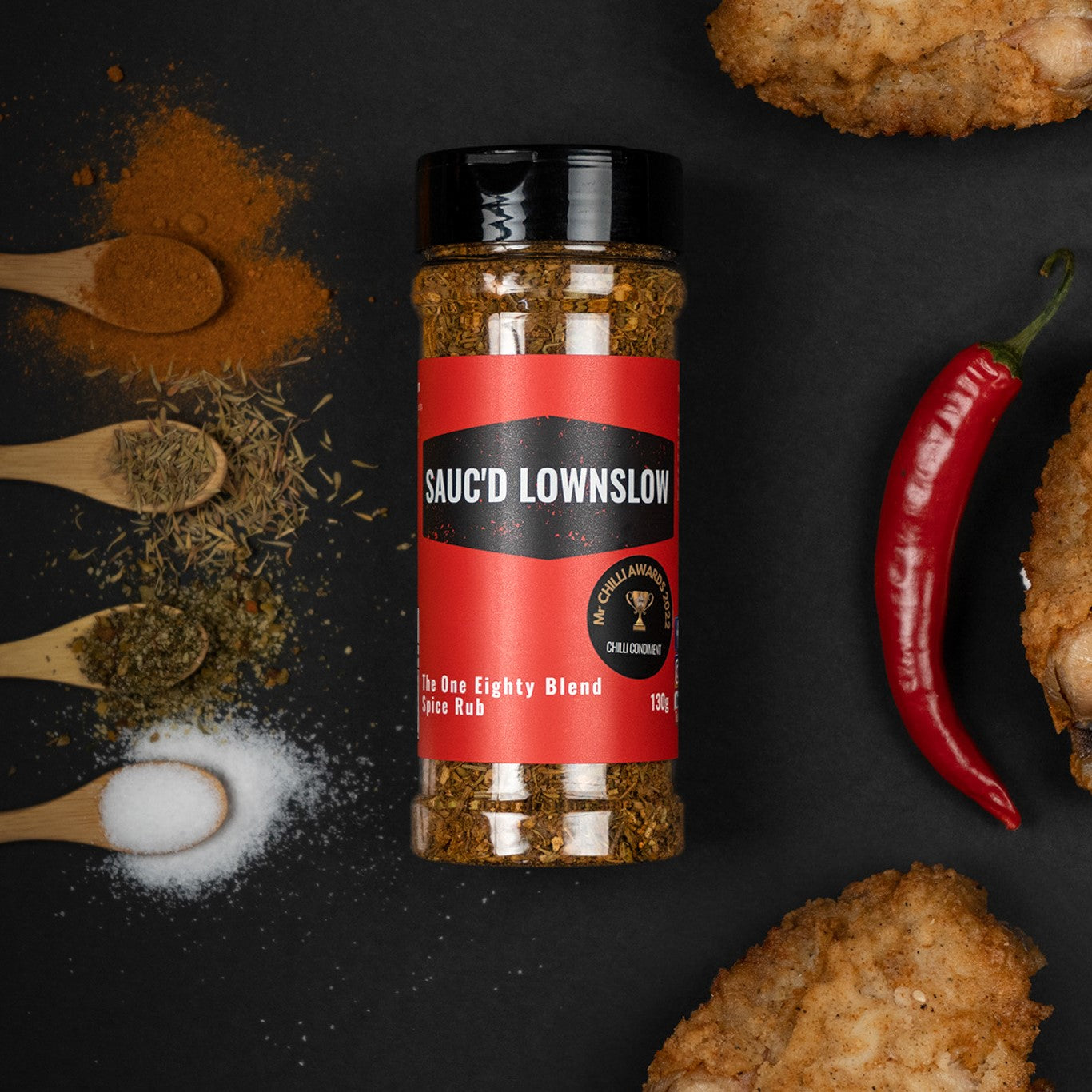 SAUC'D LOWNSLOW: The One Eighty Blend Rub - 130g
