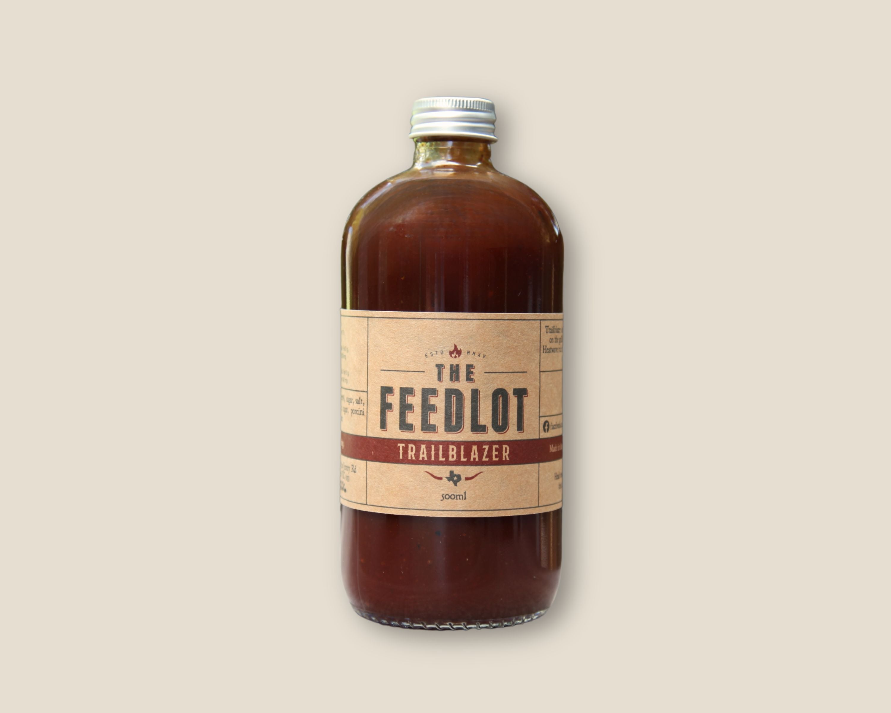 THE FEEDLOT Trailblazer Texas Style BBQ Sauce 500ml bottle