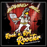 Heavenly Hell Rock n Roll Rooster championship chicken rub 150g — official label artwork