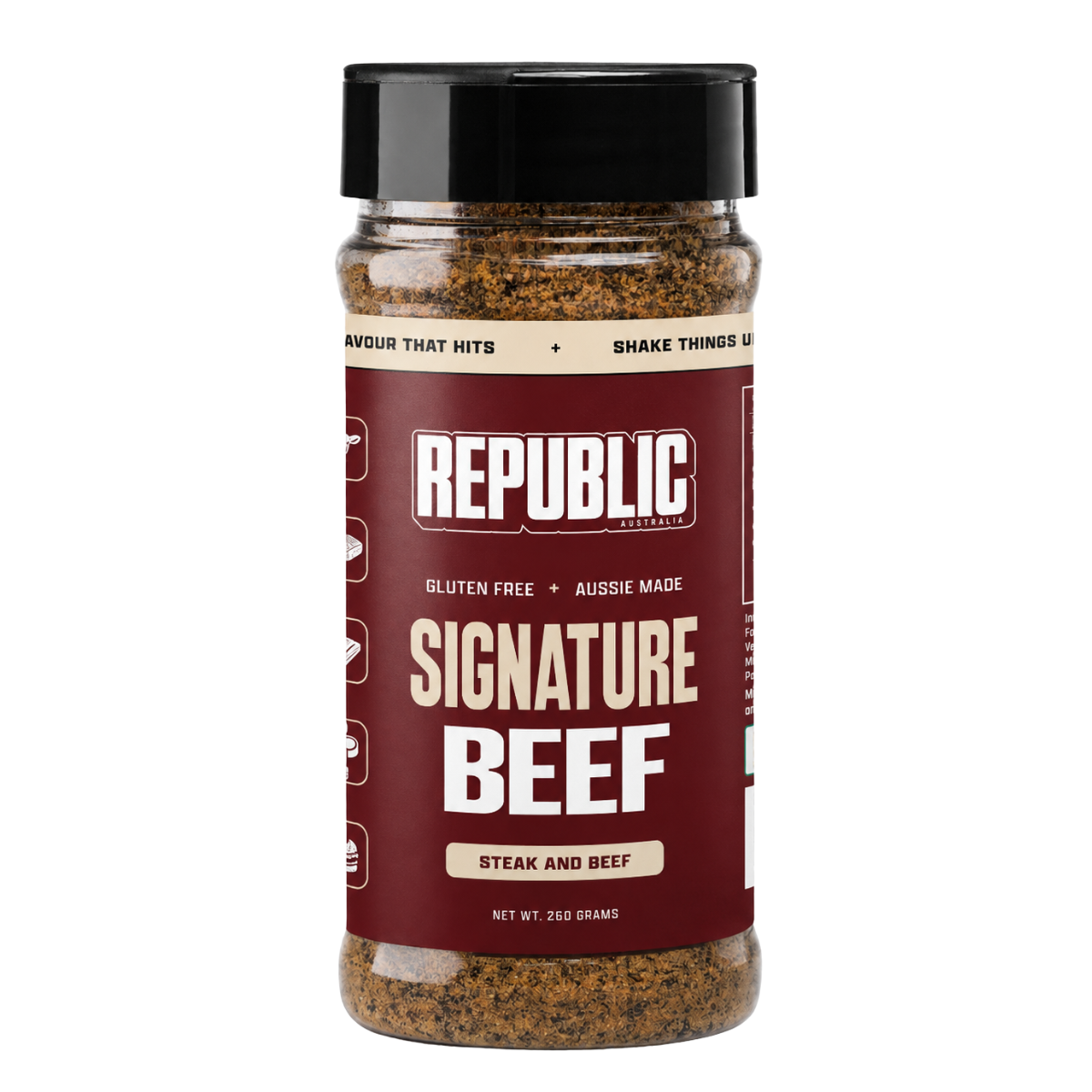 Republic Signature Beef steak and beef BBQ rub 260g