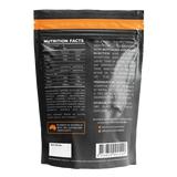 Butchers Axe Beef Injection 500g tub, back label with directions and ingredients, transparent background
