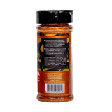 Butchers Axe El Hacha Tex-Mex seasoning 165g shaker, side label detail, transparent background