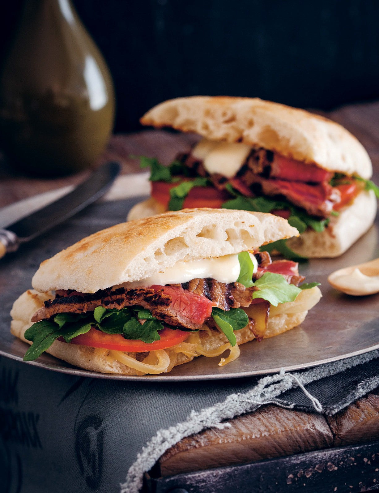 BBQ Companion by Ben O'Donoghue hardback cookbook — Aussie steak sandwich recipe page