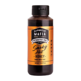 Barbecue Mafia Smoky Hot Honey 500ml — front of bottle on transparent background