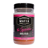 Barbecue Mafia The Squealer BBQ Rub 275g pork rub — front of shaker on transparent background