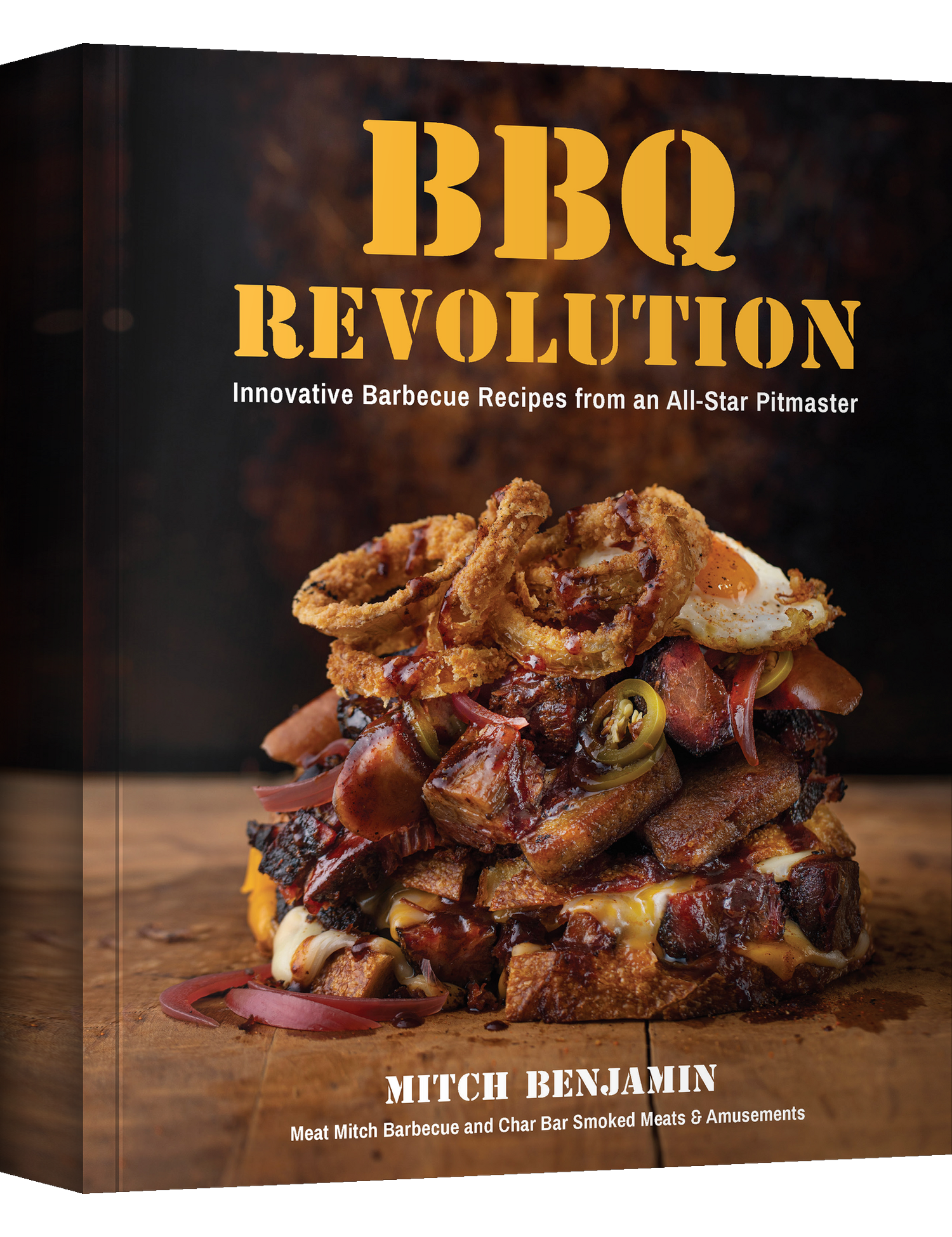 BBQ Revolution by Mitch Benjamin hardback cookbook — front cover