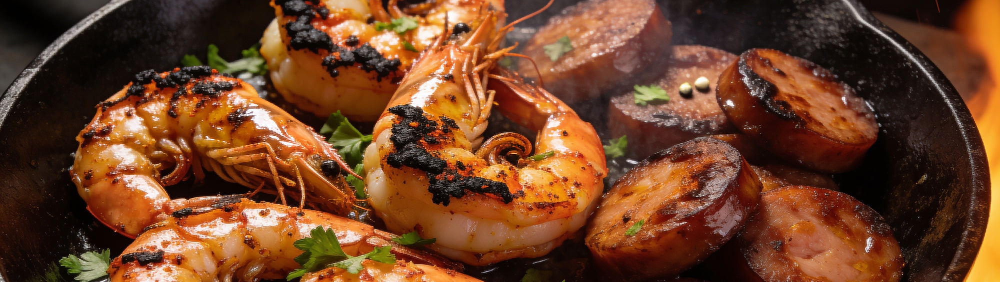 Blues Hog Cajun Bayou banner — Built for chicken, shrimp and gumbo - medium heat, bayou-deep flavour.