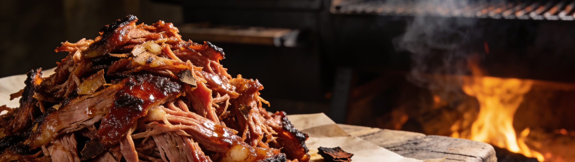 Blues Hog Sweet & Savory banner — Sweet and smoky with a subtle hint of heat - built for low & slow.