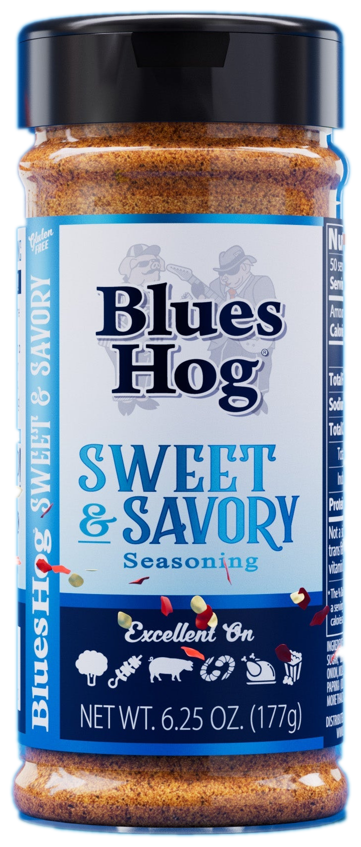 BLUES HOG: Sweet & Savory Seasoning – 177g Shaker