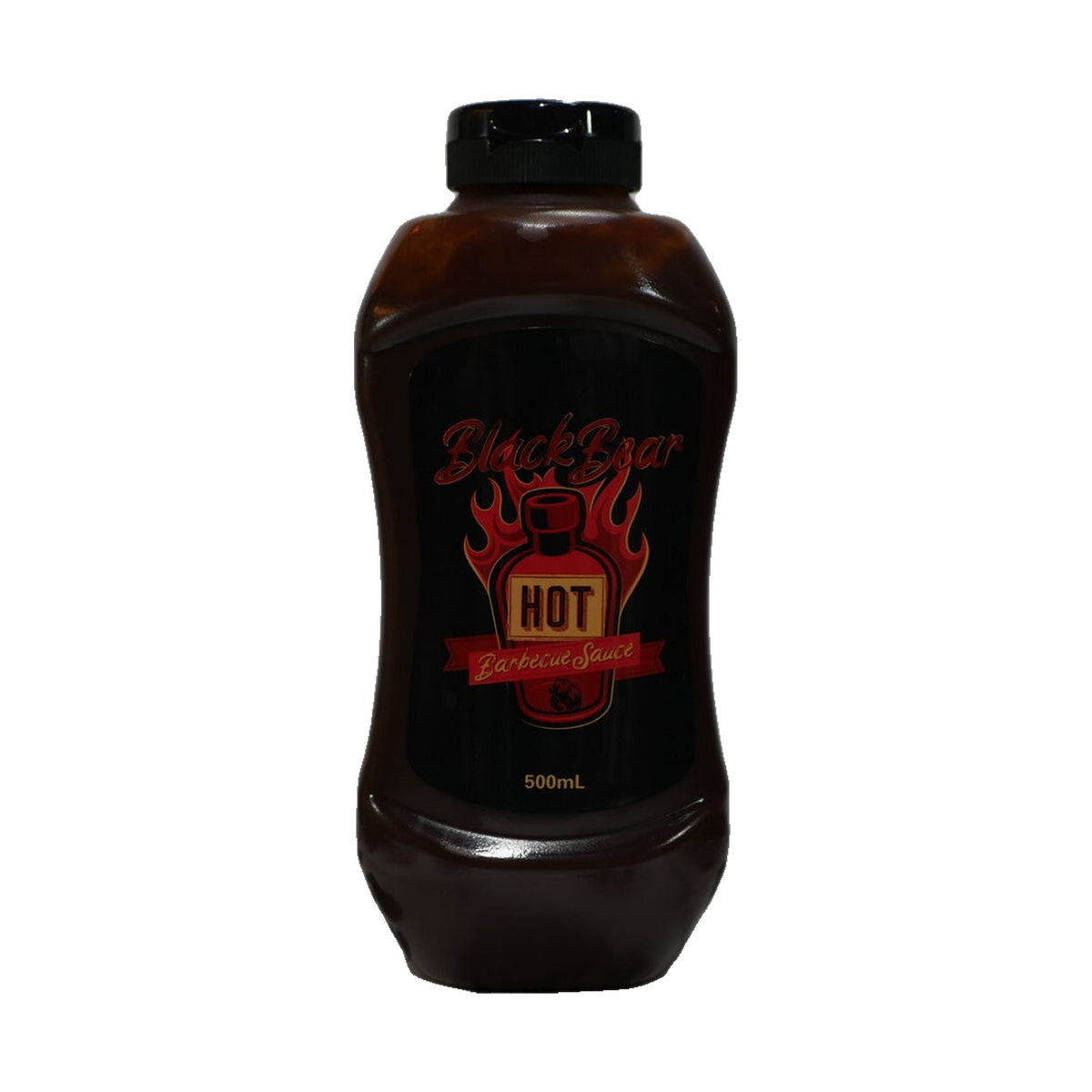 BlackBear BBQ Hot BBQ Sauce 500ml bottle — chilli barbecue sauce