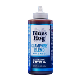 Blues Hog Champions' Blend BBQ Sauce 680g bottle, front label, transparent cutout