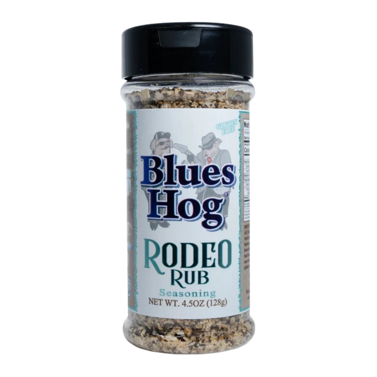 Blues Hog Rodeo Rub Seasoning 128g — front of the shaker bottle