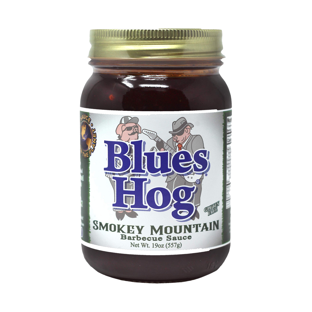 Blues Hog Smokey Mountain BBQ Sauce 539g glass pint jar — front of the jar