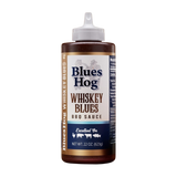 Blues Hog Whiskey Blues BBQ Sauce 623g squeeze bottle — front label, transparent cutout