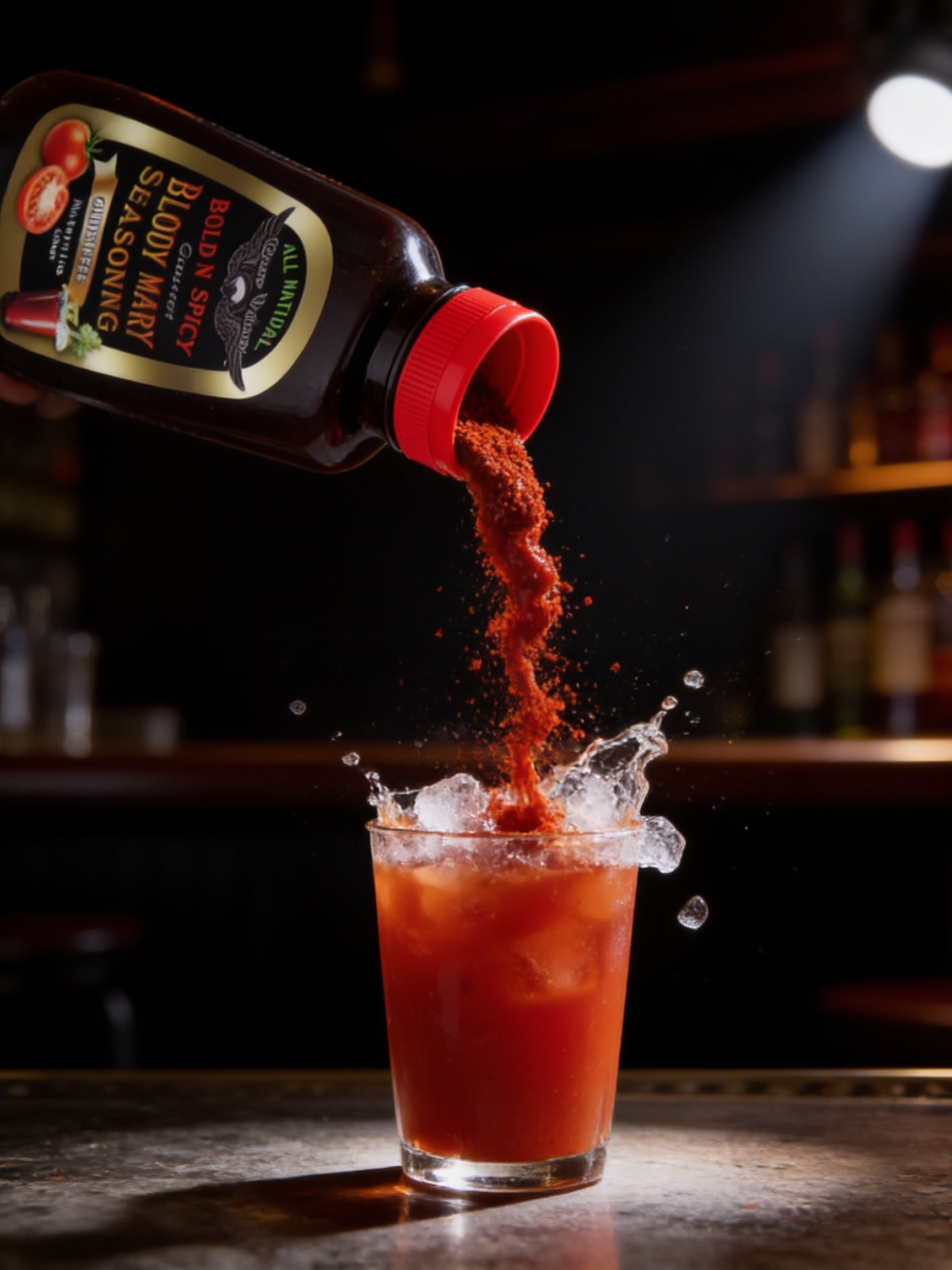 CROIX VALLEY: Bold n Spicy Bloody Mary Seasoning - macro action pour shot