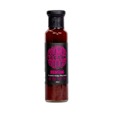 Booma's BBQ Boomtang sweet and tangy BBQ sauce 250ml, transparent bottle