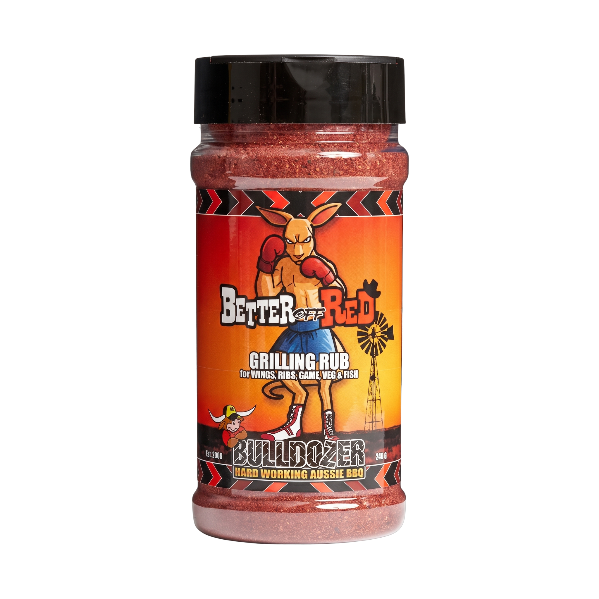 Bulldozer BBQ Better Off Red Rub front