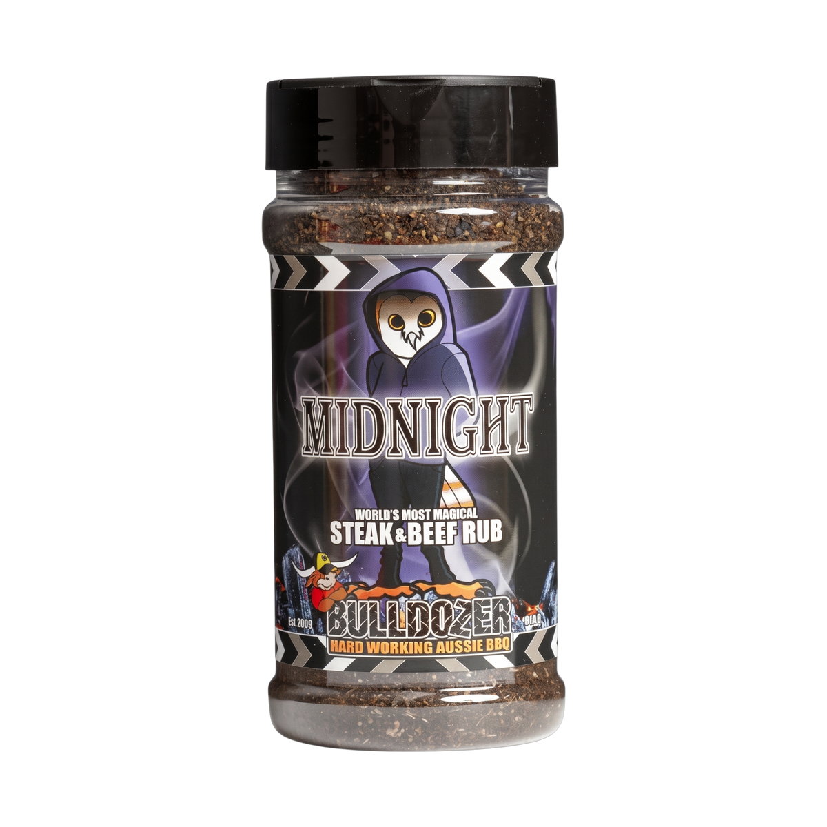 Bulldozer BBQ Midnight Steak Rub front
