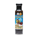 Heavenly Hell Lamb Almighty fig, port & maple BBQ glaze 250ml — front of the bottle on transparent background