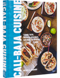 Cali Baja Cuisine by Michael A. Gardiner hardback cookbook — angled cover with spine