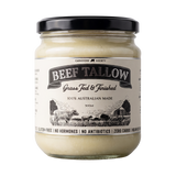 Carnivore Society Beef Tallow 500ml cooking fat — grass-fed jar, front label