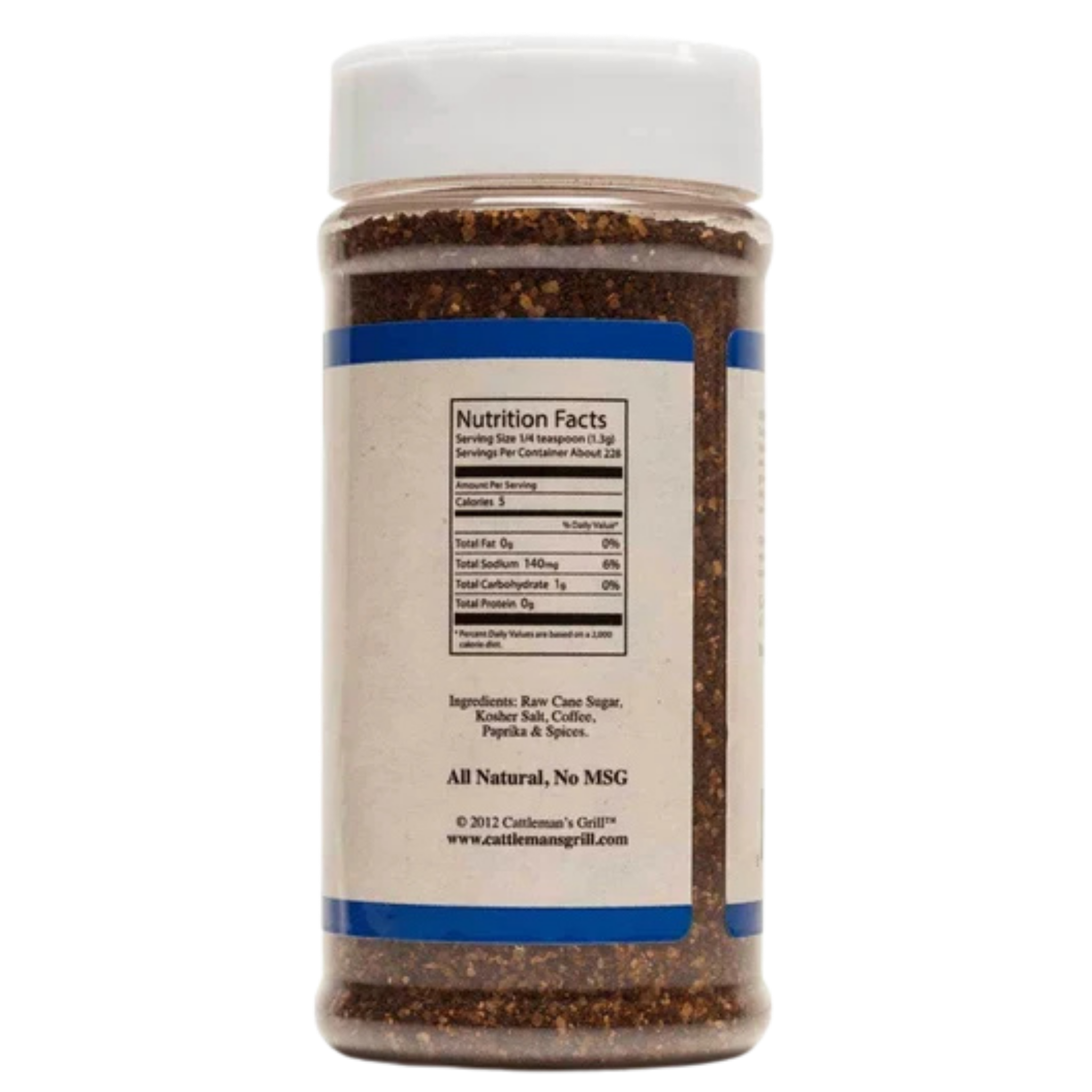 Cattleman's Grill Original Cowboy Coffee Steak Rub 283g — left turn view