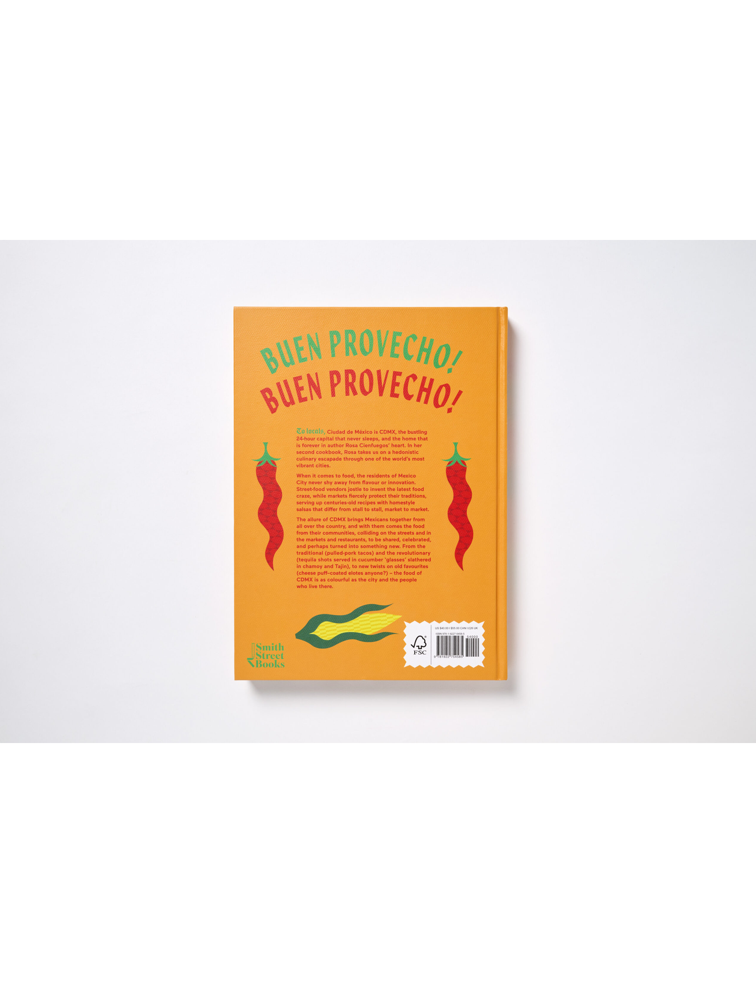 CDMX by Rosa Cienfuegos hardback cookbook — back cover