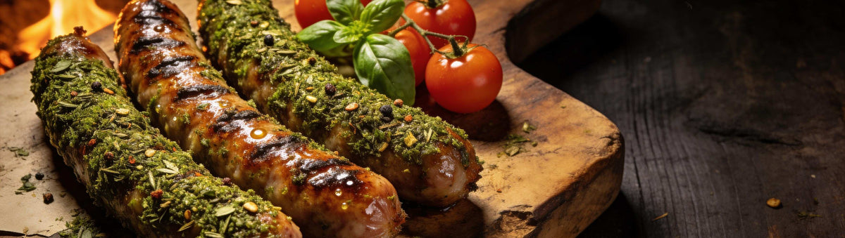 Cattleman's Grill Italiano Seasoning — grilled Italian feast at a golden-hour vineyard long table