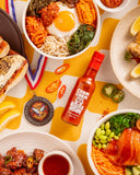 ChamCham Hot Bae award winning Korean pear hot sauce bottle